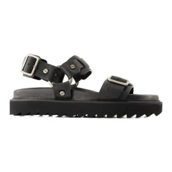 Sandaler^Acne Studios Læder Spænde Sandaler Sort