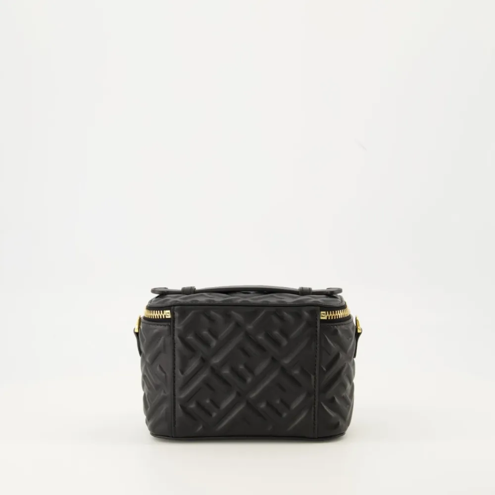 Toilettasker^Fendi læder Vanity taske Sort