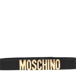 Bælter^Moschino Læderbælte Sort