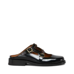 Loafers<Marni lædersandaler Sort