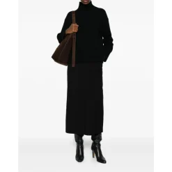 Nederdele<Dunst Midi Wrap Nederdel Sort