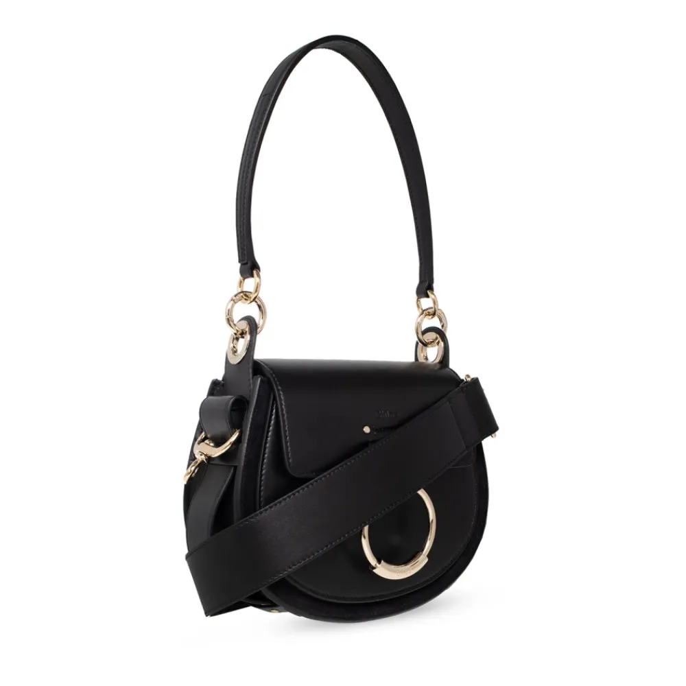 Skuldertasker^Chloé Mini Skuldertaske med Ring Sort