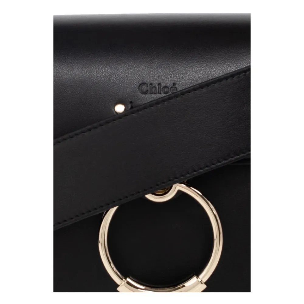 Skuldertasker^Chloé Mini Skuldertaske med Ring Sort