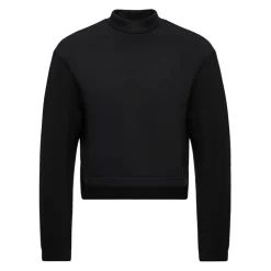 Sweatshirts<Moncler neopren sweater med logo patch Sort
