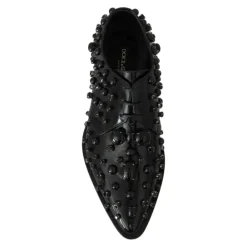 Snøresko<Dolce & Gabbana Patentlæder Snøresko Sort