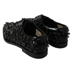 Snøresko<Dolce & Gabbana Patentlæder Snøresko Sort