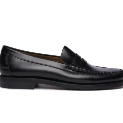 Loafers<Sebago Penny Loafer Sko Sort