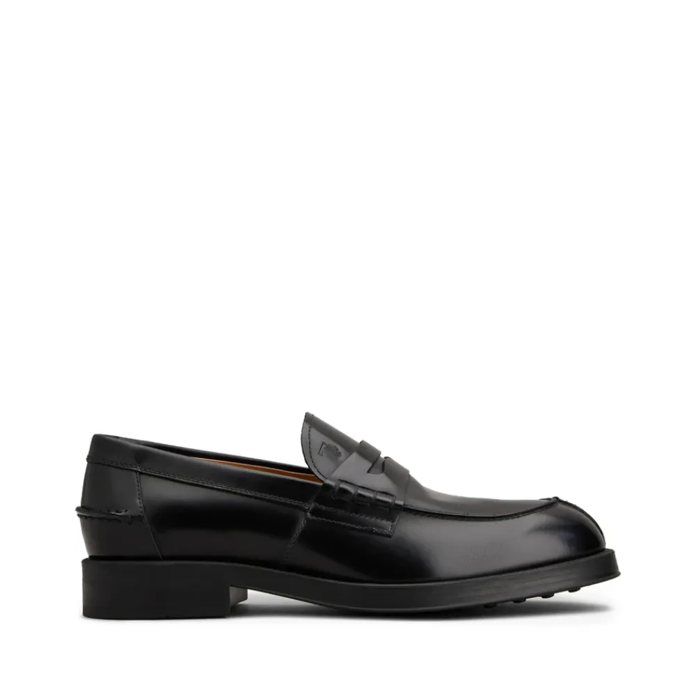 Loafers<Tod's Penny Slot Lædersko Sort