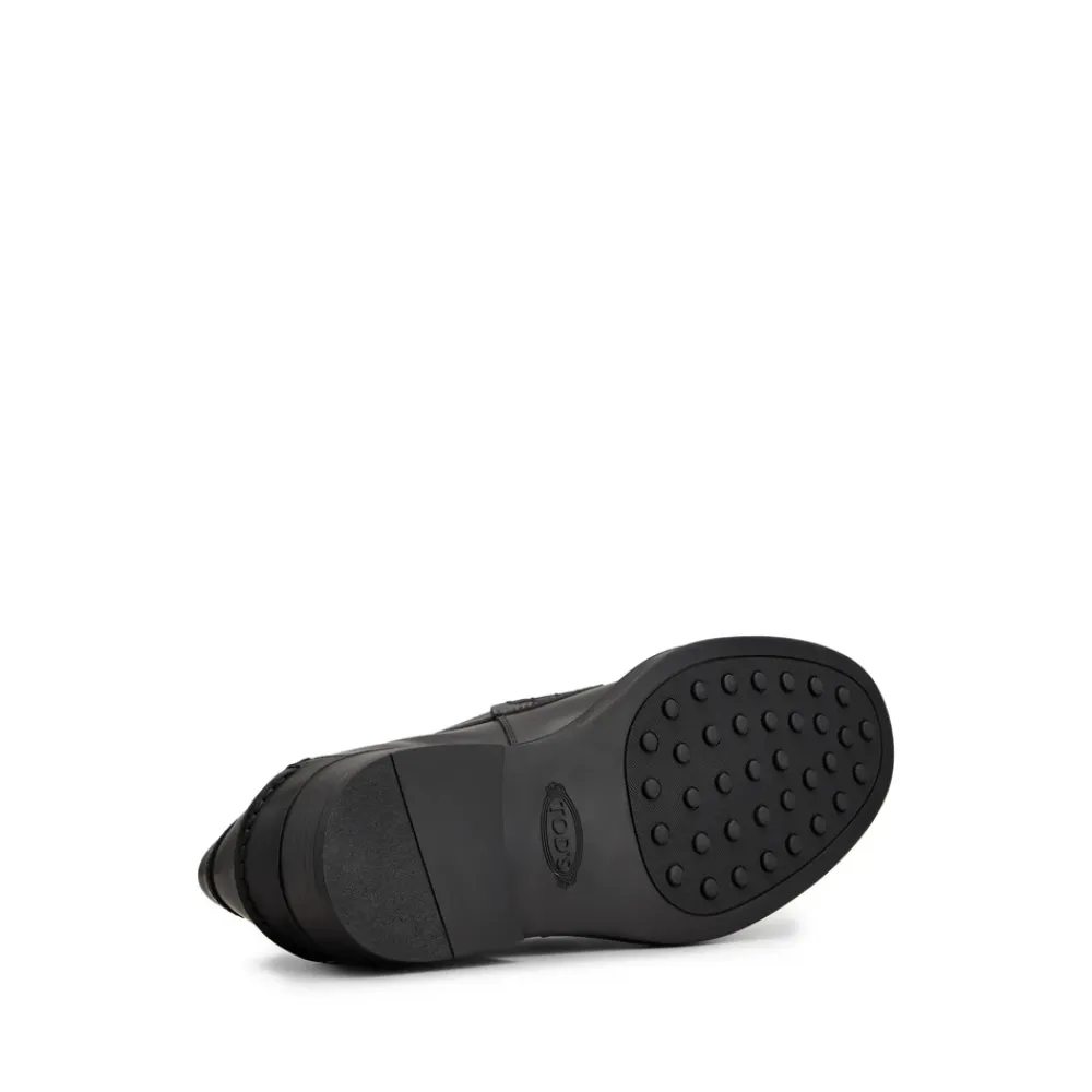 Loafers<Tod's Penny Slot Lædersko Sort