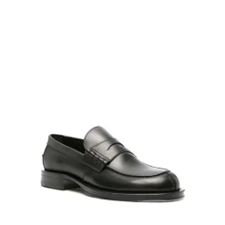 Loafers<Lanvin Penny-Slot Læder Loafers Sort