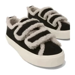Sneakers<Inuikii Shearling Lav Velcro Vinterstøvle Sort