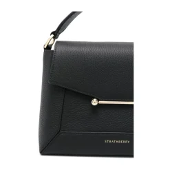 Håndtasker<Strathberry Skuldertaske med Foldover Top Sort