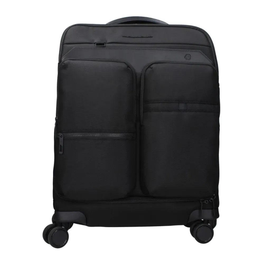 Kufferter<Piquadro Stofbagage med TSA-lukning Sort