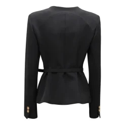 Jakker<PINKO Stretch Crepe Jakke Sort