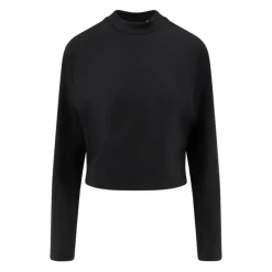 Sweatshirts<Moncler Sweater med Asymmetrisk Bund Sort