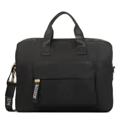 Laptop Tasker^Kazar Tekstil Laptop Taske med Håndtag Sort