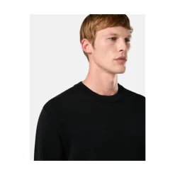 Strik<Stone Island Uld Crewneck Sweater Sort