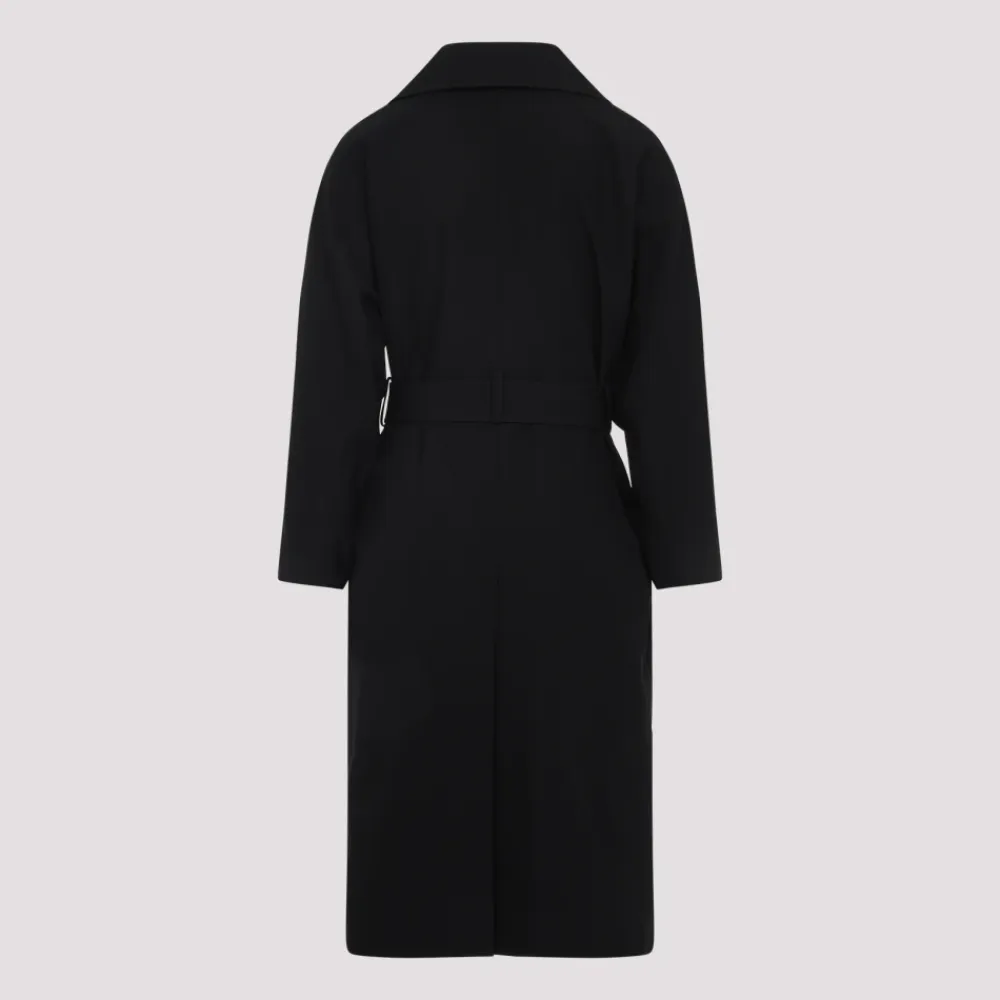 Frakker^Saint Laurent Uldfrakke AW25 Sort