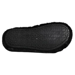 Hjemmesko^Dolce & Gabbana Velvet Slides Tøfler Sko Sort