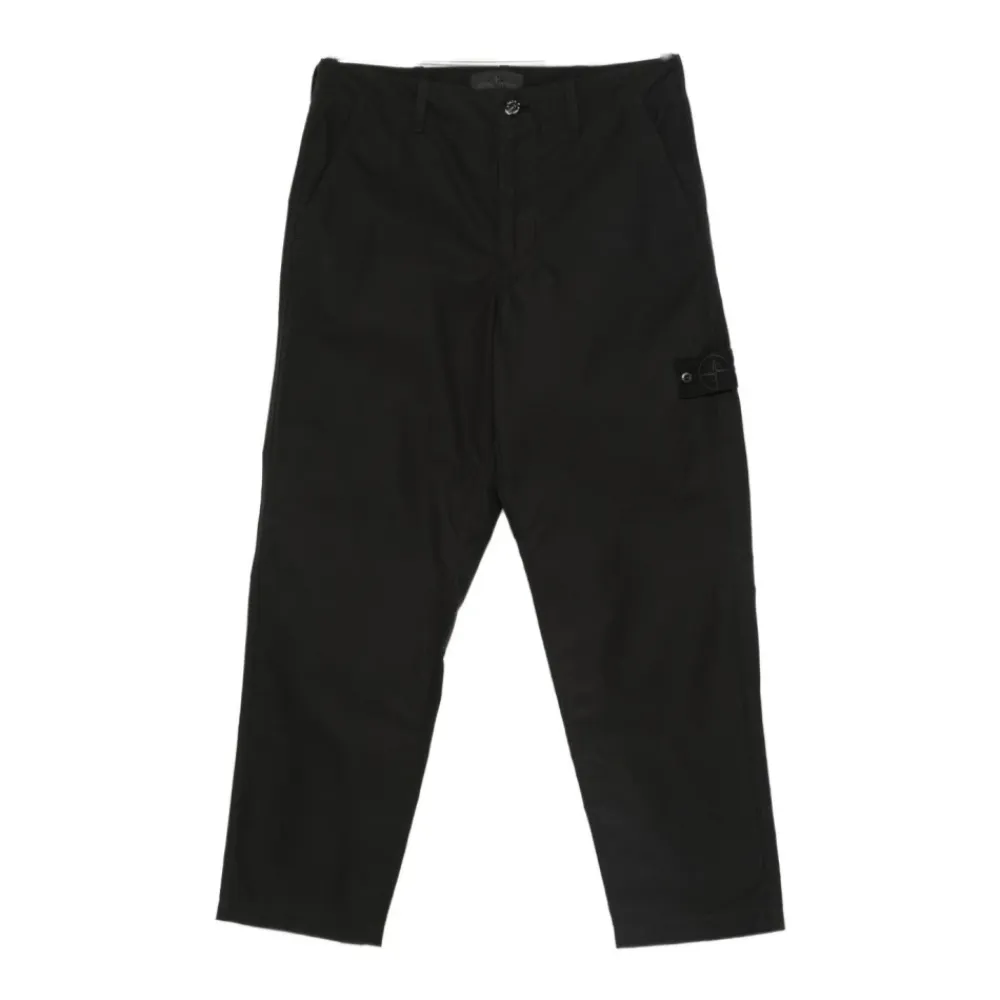 Bukser^Stone Island e Afslappede Bukser Sort