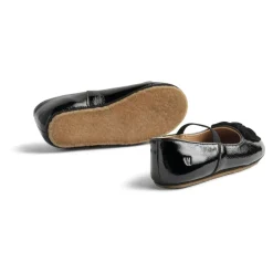Ballerinasko^Wheat e Ballerina Sko med Sløjfe Sort