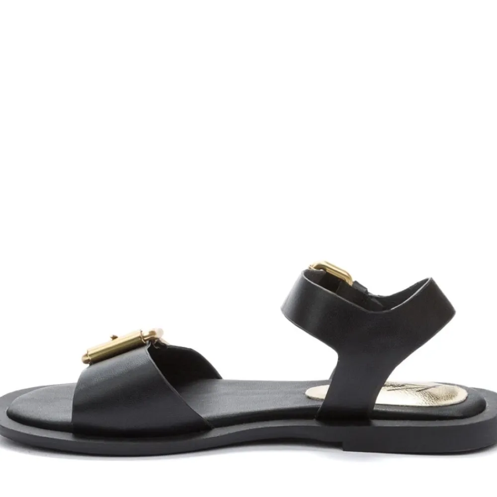 Sandaler<KEDDO e Åbne Flade Sandaler Kvinder Sort
