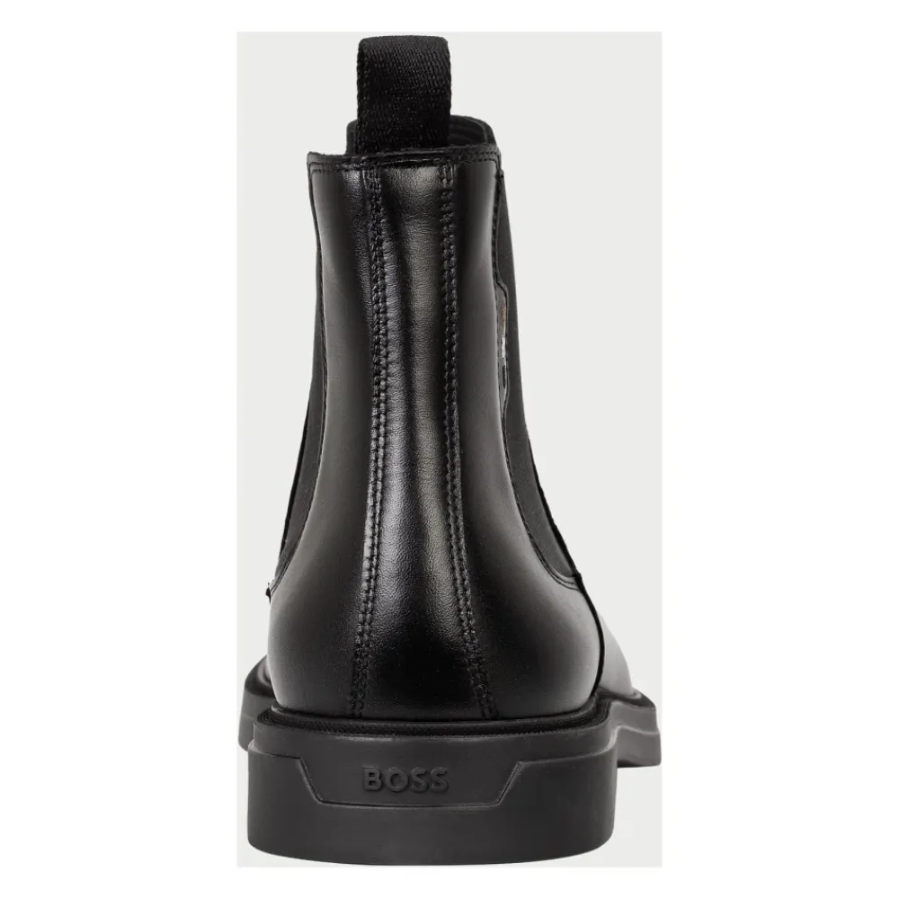 Chelsea Boots^Hugo e Chelsea-støvler med signaturstriber Sort
