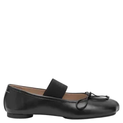 Ballerina Sko<MM6 Maison Margiela e flade sko 100% fåreskind Sort