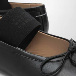 Ballerina Sko<MM6 Maison Margiela e flade sko 100% fåreskind Sort
