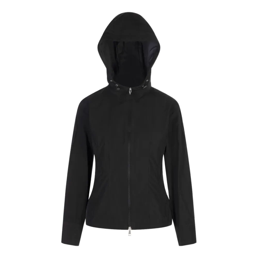 Jakker<Moncler e Frakker med Polyester og Bomuld Sort