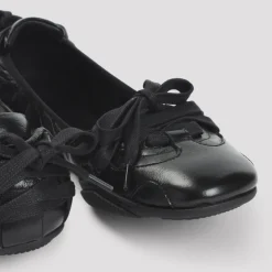 Ballerina Sko^Acne Studios e Læder Ballerina Snøresko Sort