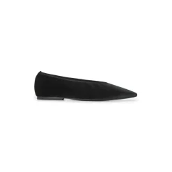 Ballerina Sko<TotêMe e Læder Slip-On Sko Sort
