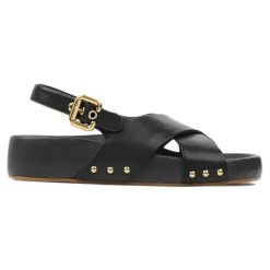 Sandaler^Chloé e lædersandaler med anatomisk indersål Sort