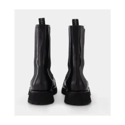 Chelsea Boots|Støvler<Alexander McQueen e Læderstøvler med Nitter Sort