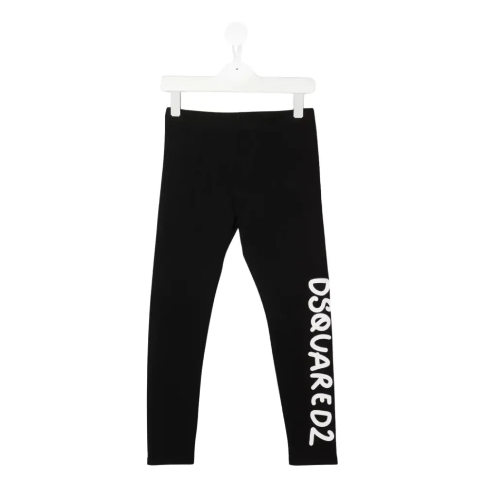 Underdele<Dsquared2 e leggings med print og logo Sort
