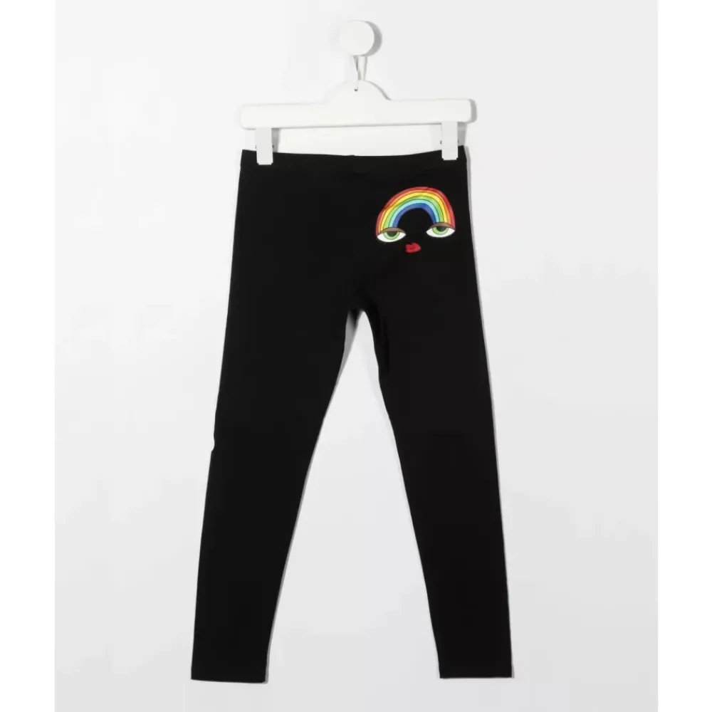 Underdele<Dsquared2 e leggings med print og logo Sort