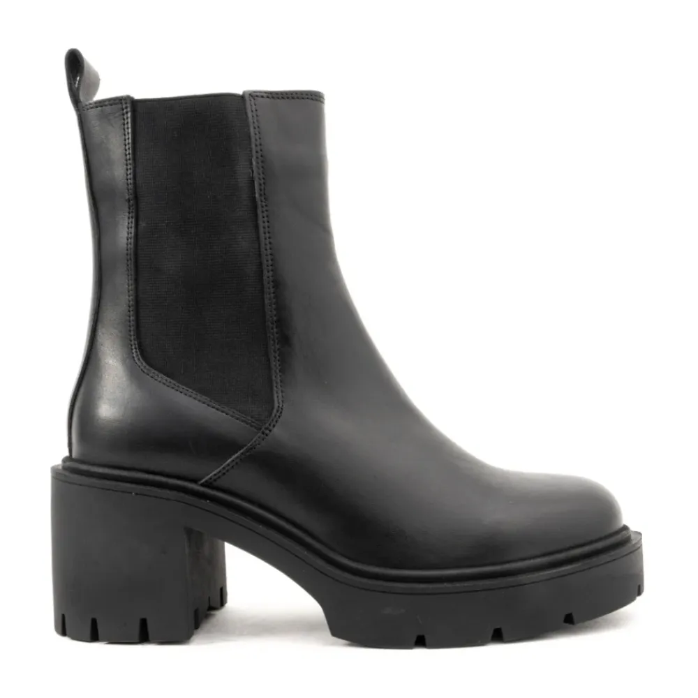 Chelsea Boots<La Conte e Lukkede Booties til Kvinder Sort