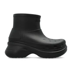 Støvler^Balenciaga e Platformstøvler med præget logo Sort