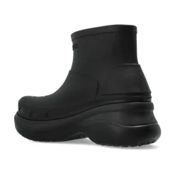Støvler^Balenciaga e Platformstøvler med præget logo Sort