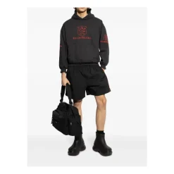 Støvler^Balenciaga e Platformstøvler med præget logo Sort