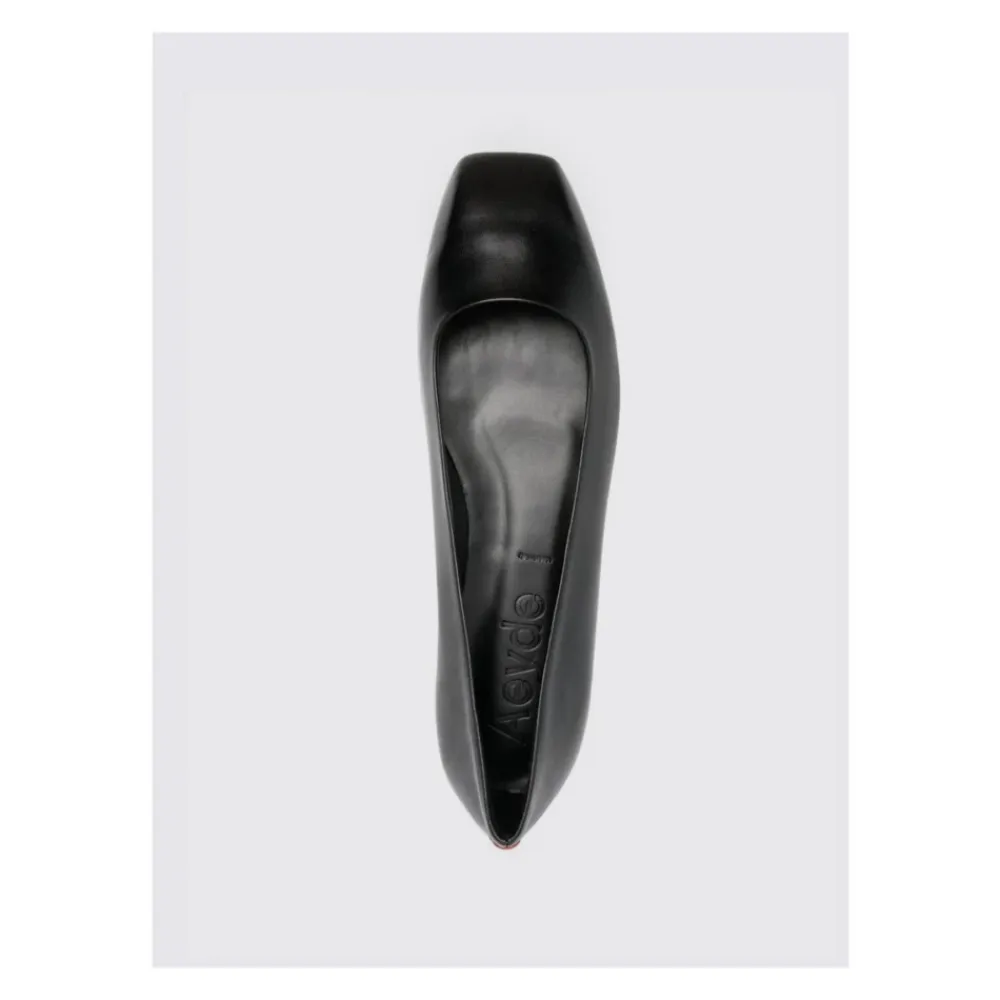 Ballerina Sko<aeyde e SquareToe Ballet Flats Sort