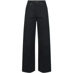 Jeans^Khaite e Straight Leg Jeans Carlyle Vask Sort