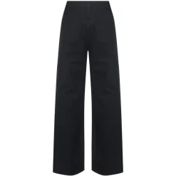 Jeans^Khaite e Straight Leg Jeans Carlyle Vask Sort