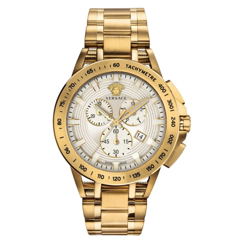 Ure<Versace Sport Tech Quartz Watch Gul
