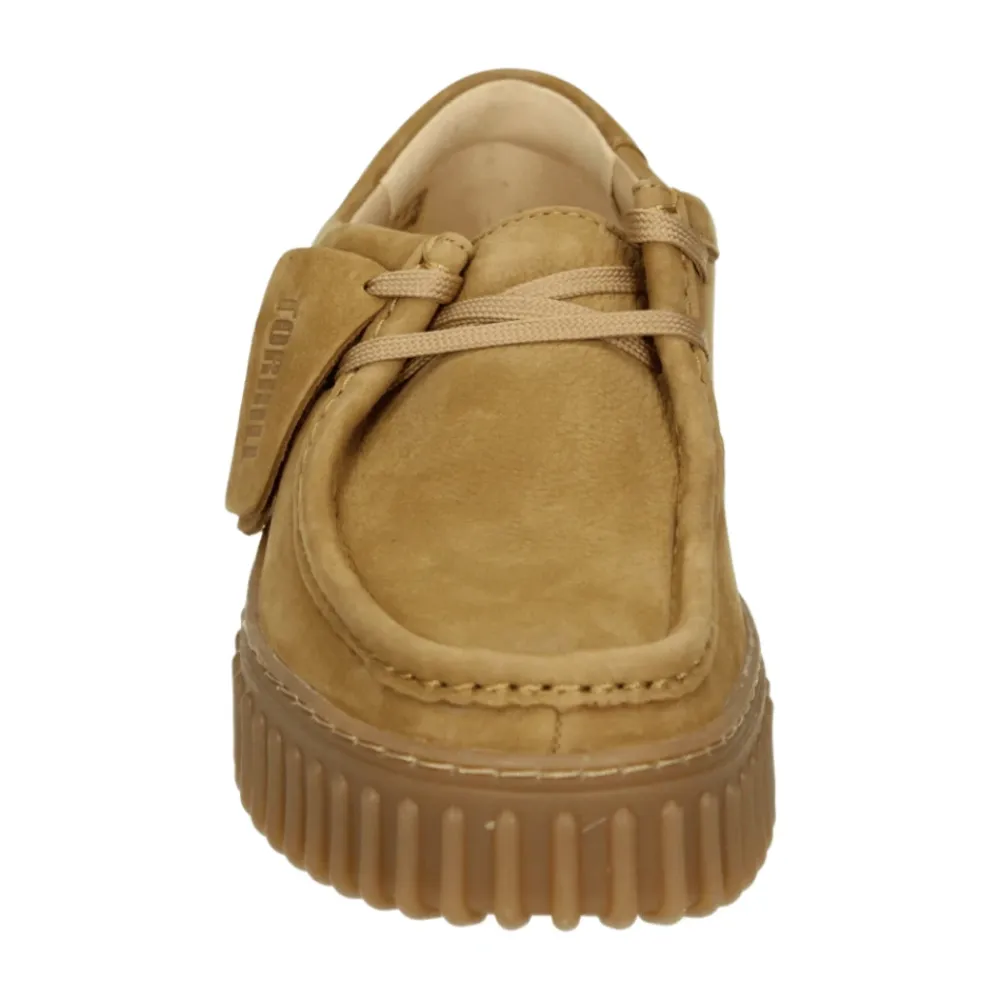 Snøresko^Clarks Sporty lavt damesko i cognac Brun