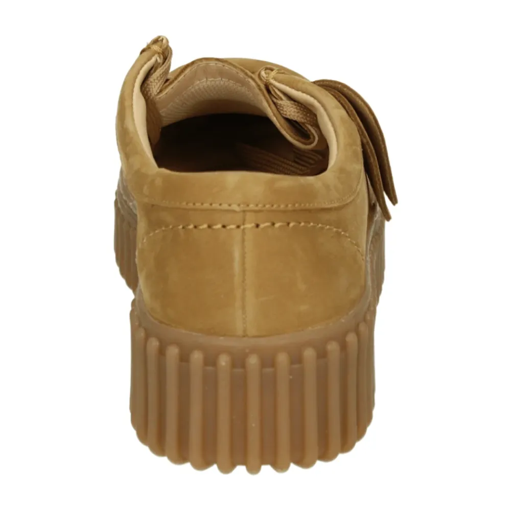Snøresko^Clarks Sporty lavt damesko i cognac Brun