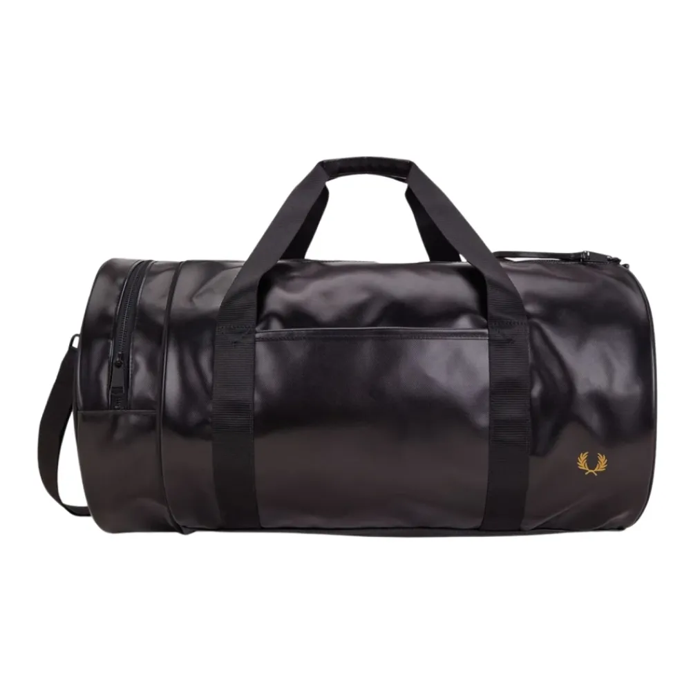Tasker|Rejsetasker^Fred Perry Sporty Stor Barrel Taske i Sort
