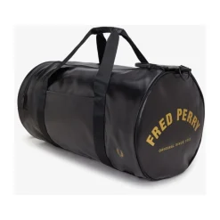 Tasker|Rejsetasker^Fred Perry Sporty Stor Barrel Taske i Sort