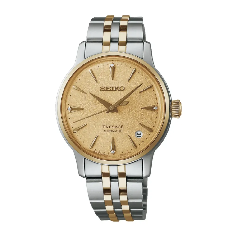 Ure^Seiko SRPL64J1 - Ur PRESAGE Cocktail Automatisk 3 hænder dato Grå