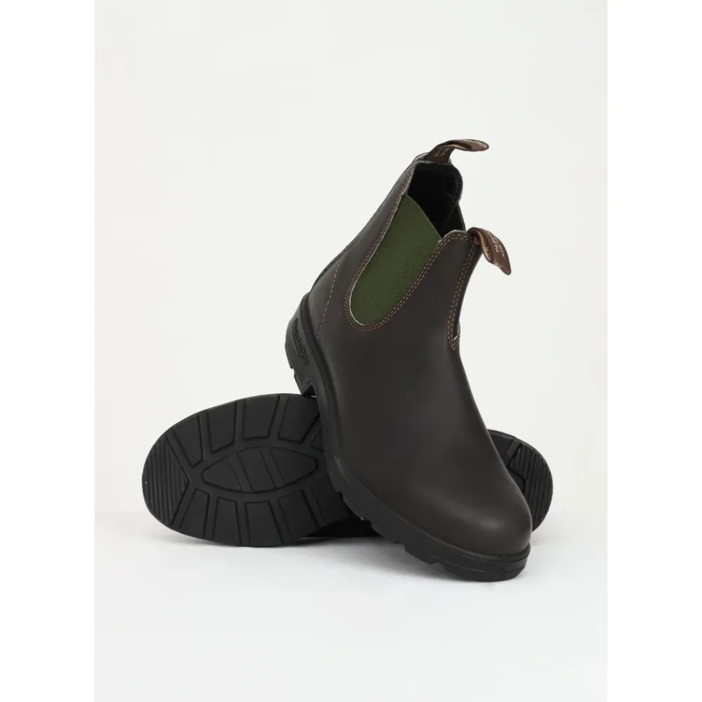 Chelsea Boots^Blundstone Stilede og komfortable brune ankelstøvler Grøn